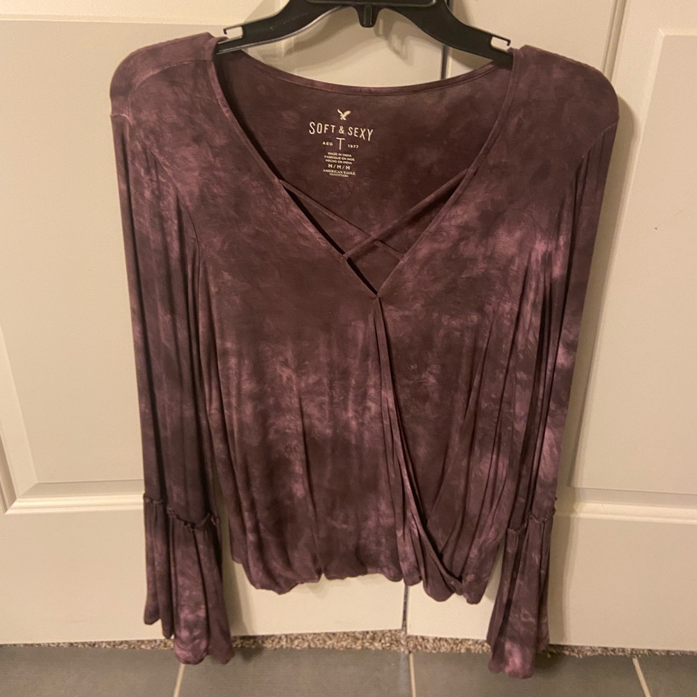 American Eagle Bell Sleeve Top
